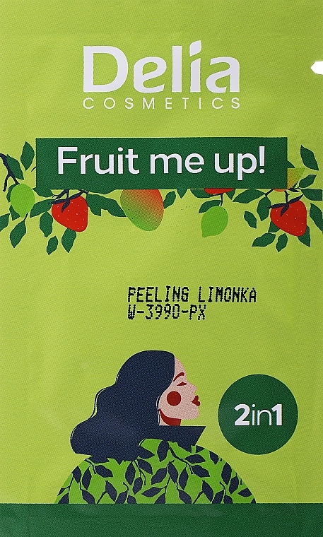 Peeling do twarzy i ciała o zapachu limonki - Delia Fruit Me Up! Face & Body Peeling (próbka) — Zdjęcie N1