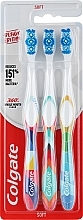 Zestaw miękkich szczoteczek do zębów, 3 szt., wzór 4 - Colgate 360 Design Edition — Zdjęcie N1