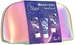 Zestaw podróżny do włosów kręconych - Stars From The Stars Hair Care Travel Pack (cond 50 ml + gel 50 ml + cr 50 ml + bag) — Zdjęcie N1