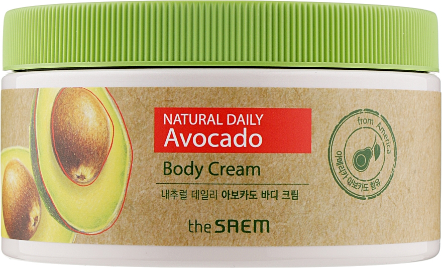 Krem do ciała z ekstraktem z awokado - The Saem Natural Daily Avocado Body Cream — Zdjęcie N1