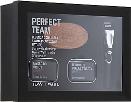 Kup PRZECENA! Zestaw barberski dla mężczyzn - Zew Wahl (soap 2 x 85 ml + brush + trimmer) *