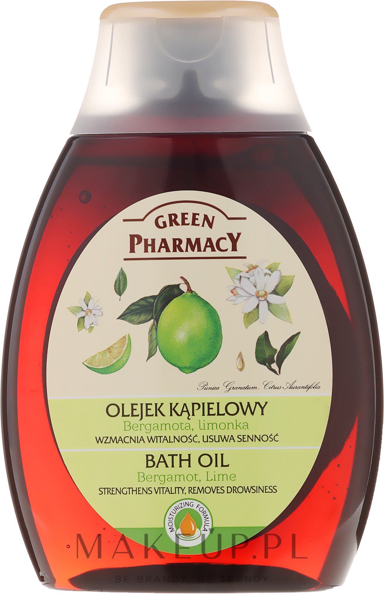 Olejek kąpielowy Bergamotka i limonka - Green Pharmacy — Zdjęcie 250 ml