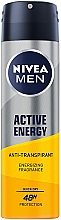 Antyperspirant w sprayu - NIVEA MEN Active Energy Antyperspriant — Zdjęcie N1