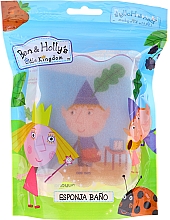 Gąbka do kąpieli dla dzieci Ben and Holly, Ben, niebiesko-czerwona - Suavipiel Ben & Holly Bath Sponge — Zdjęcie N1