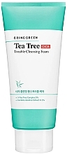 Pianka oczyszczająca z drzewem herbacianym i wąkrotą azjatycką - Bring Green Tea Tree Trouble Cleansing Foam — Zdjęcie N1