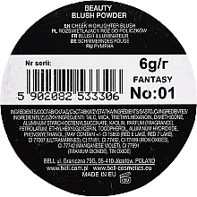 Róż kompaktowy - Bell Beauty Blush Powder — Zdjęcie N2