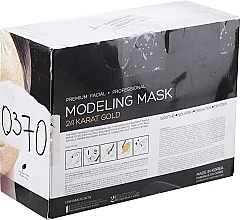 PRZECENA! Kojąca maska kolagenowa w płachcie 24-karatowe złoto - Voesh Facial Modeling Mask 24 Karat Gold * — Zdjęcie N2