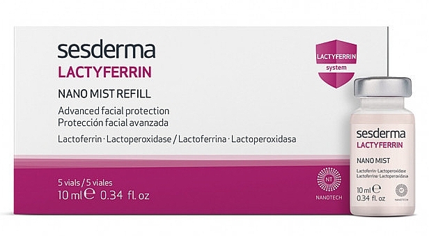 Ampułki do twarzy - Sesderma Lactyferrin Nano Mist Refill — Zdjęcie N1