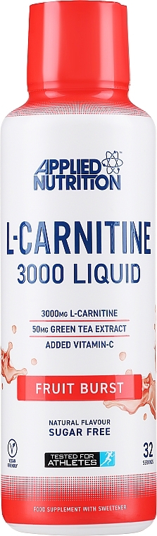 L-karnityna w płynie z zieloną herbatą - Applied Nutrition L-Carnitine Liquid & Green Tea — Zdjęcie N1