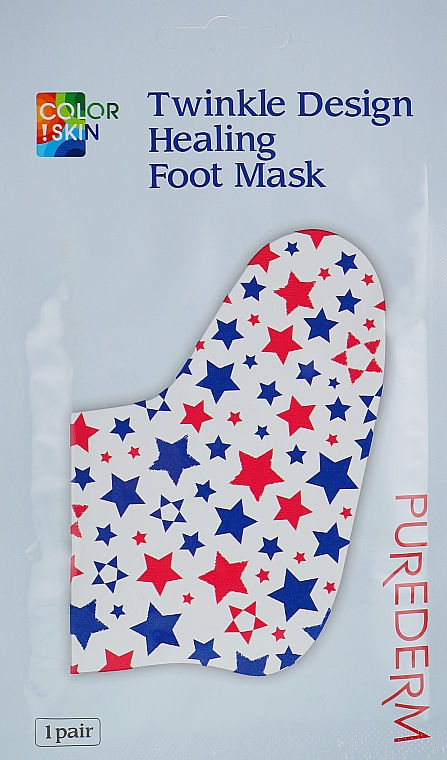 Maska na stopy w skarpetkach - Purederm Twinkle Design Healing Foot Mask — Zdjęcie N1