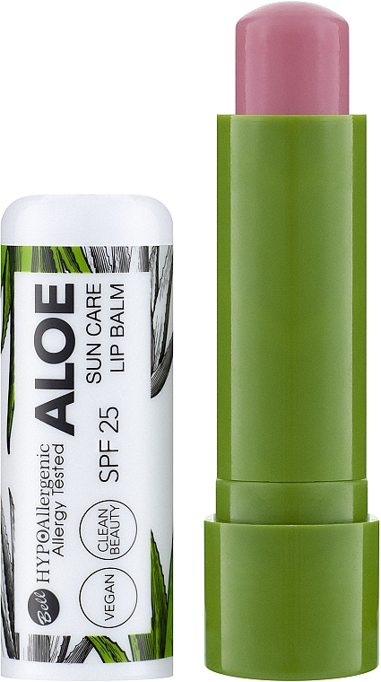 Ochronny balsam do ust z SPF25 - Bell Hypo Allergenic Aloe Sun Care Lip Balm SPF25