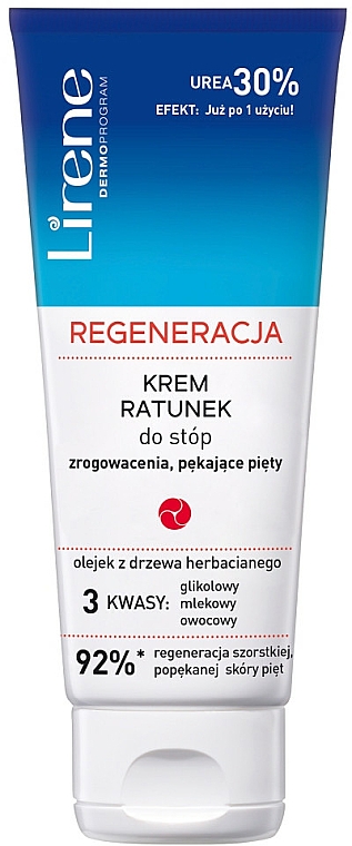 Regenerujący krem do stóp - Lirene Regeneration Rescue Foot Cream