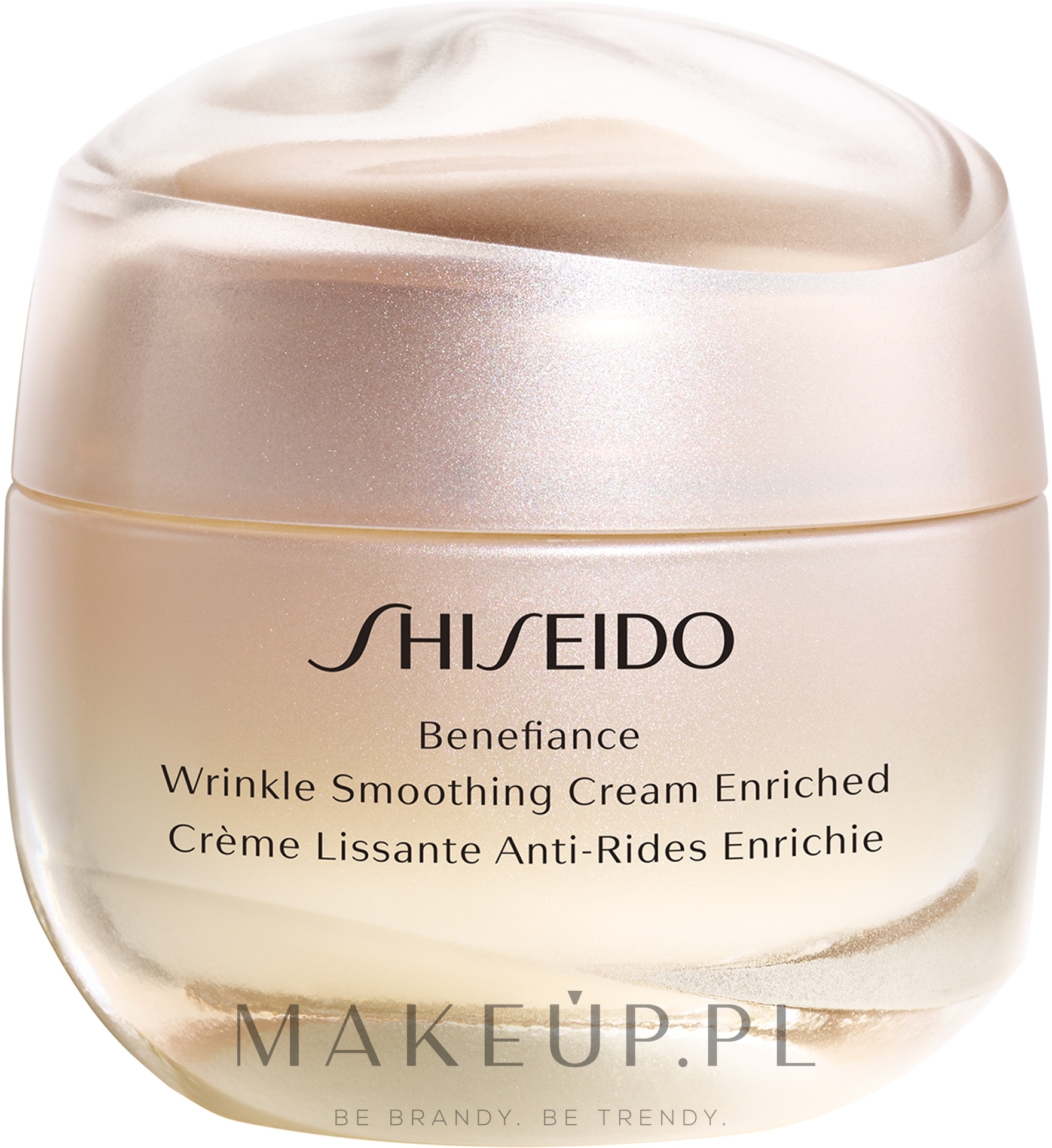 Przeciwzmarszczkowy krem na dzień i na noc do skóry suchej - Shiseido Benefiance Wrinkle Smoothing Cream Enriched — Zdjęcie 50 ml