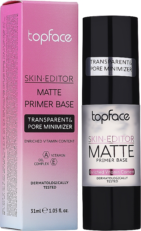Matująca baza pod makijaż - TopFace Skin Editor Matte Primer Base — Zdjęcie N2