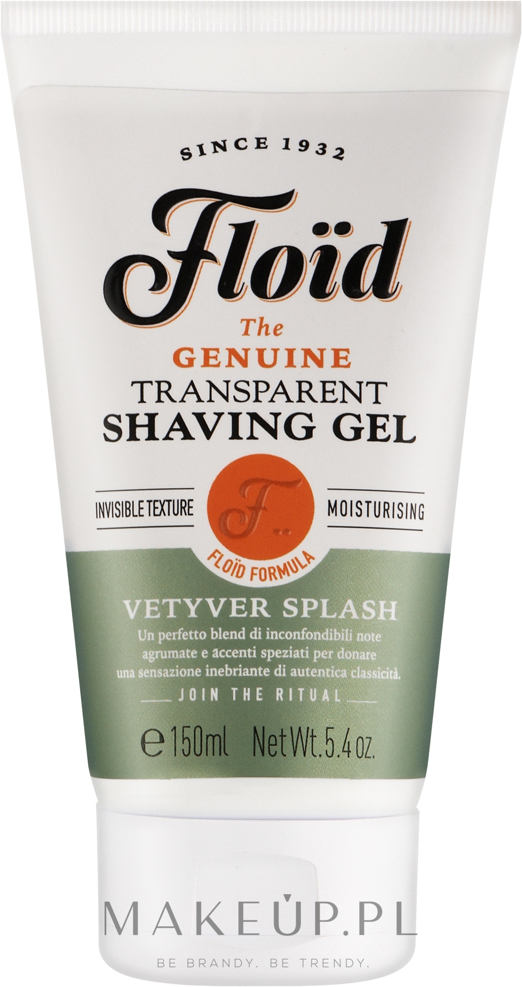 Przezroczysty żel do golenia - Floid Vetyver Splash Shaving Gel — Zdjęcie 150 ml