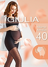 Kup Rajstopy ciążowe ze wzorem Mama Amalia, 40 Den, nero - Giulia