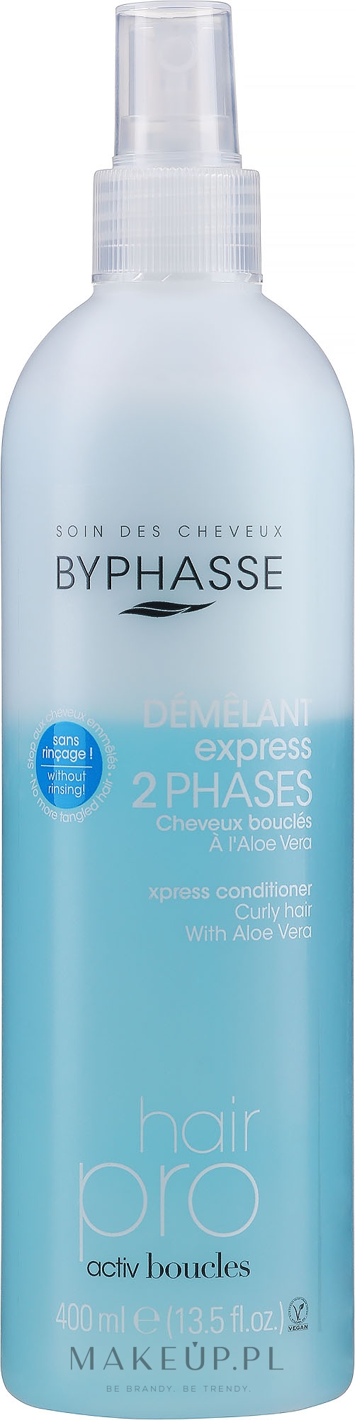 Dwufazowa odżywka w sprayu do włosów kręconych bez spłukiwania - Byphasse Express 2 Phases Activ Boucles Curly Hair — Zdjęcie 400 ml