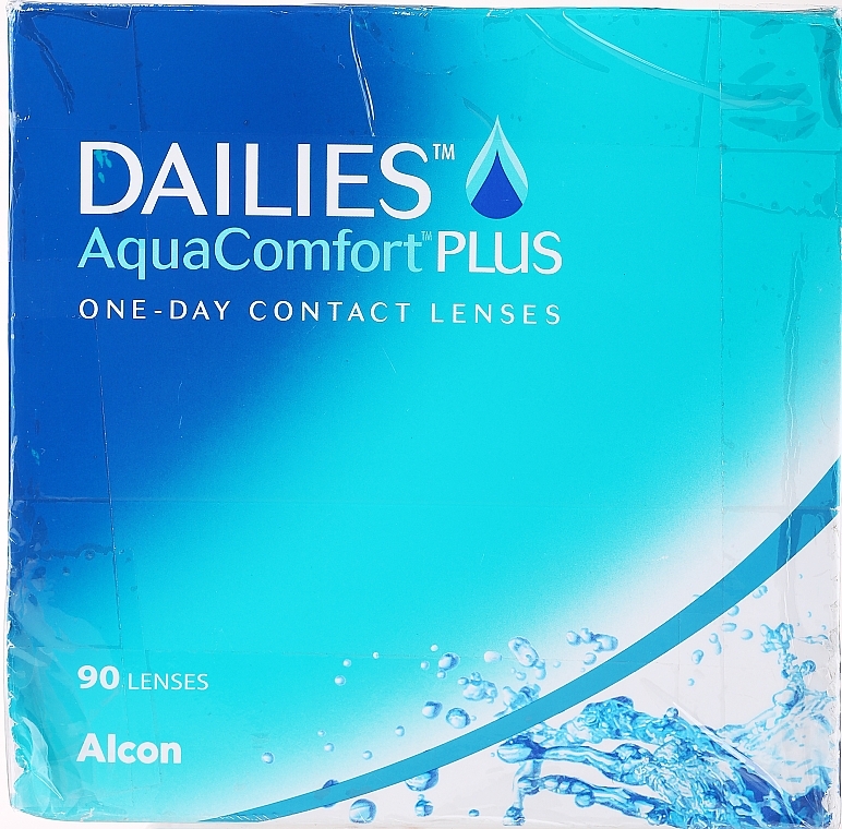 PRZECENA! Soczewki kontaktowe, dzienne, promień krzywizny 8,7, 90 szt. - Alcon Dailies Aqua Comfort Plus * — Zdjęcie N2