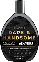 Balsam do opalania dla mężczyzn - Brown Sugar Status: Dark & Handsome 300X Advanced Tanning Lotion — Zdjęcie N1