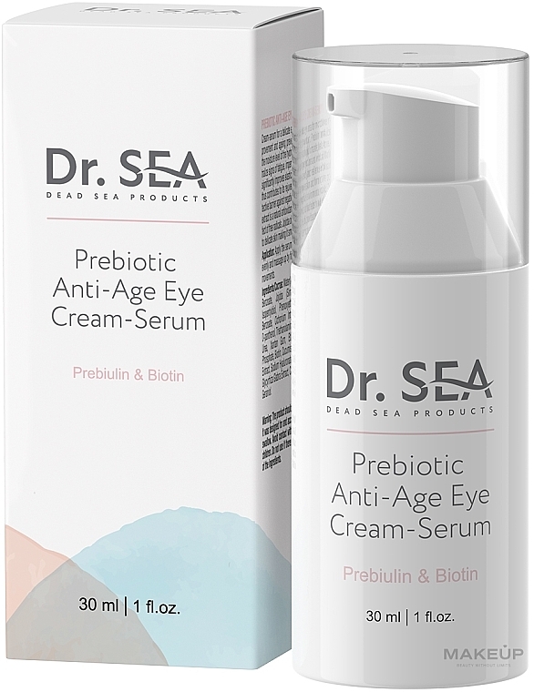 Serum przeciwstarzeniowe pod oczy z prebiotykiem - Dr.Sea — Zdjęcie N1