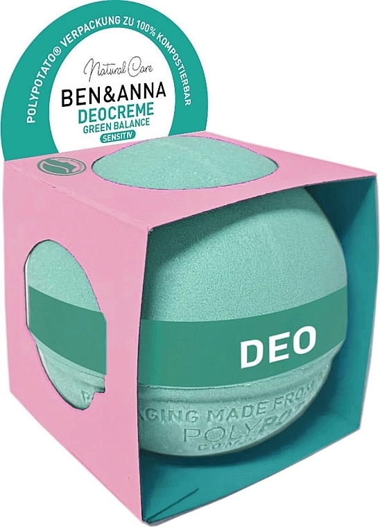 Naturalny dezodorant w kremie - Ben & Anna Cream Deodorant Green Balance — Zdjęcie N1