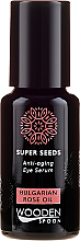 PRZECENA! Przeciwzmarszczkowe serum pod oczy - Wooden Spoon Super Seeds Bulgarian Rose Oil Anti-aging Eye Serum * — фото N2
