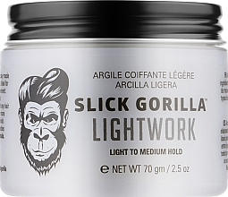 Kup Glinka dla mężczyzn do stylizacji włosów, średnie utrwalenie - Slick Gorilla Lightwork
