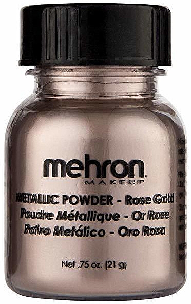 Puder metaliczny - Mehron Metallic Powder Rose Gold — Zdjęcie N1