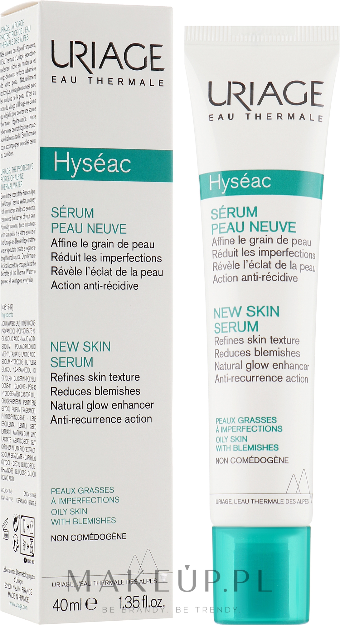 Serum do twarzy redukujące niedoskonałości - Uriage Hyséac New Skin Serum — Zdjęcie 40 ml