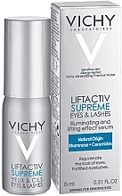 Rozświetlające serum do skóry wokół oczu i do rzęs - Vichy LiftActiv Supreme Eyes & Lashes Serum — Zdjęcie N8