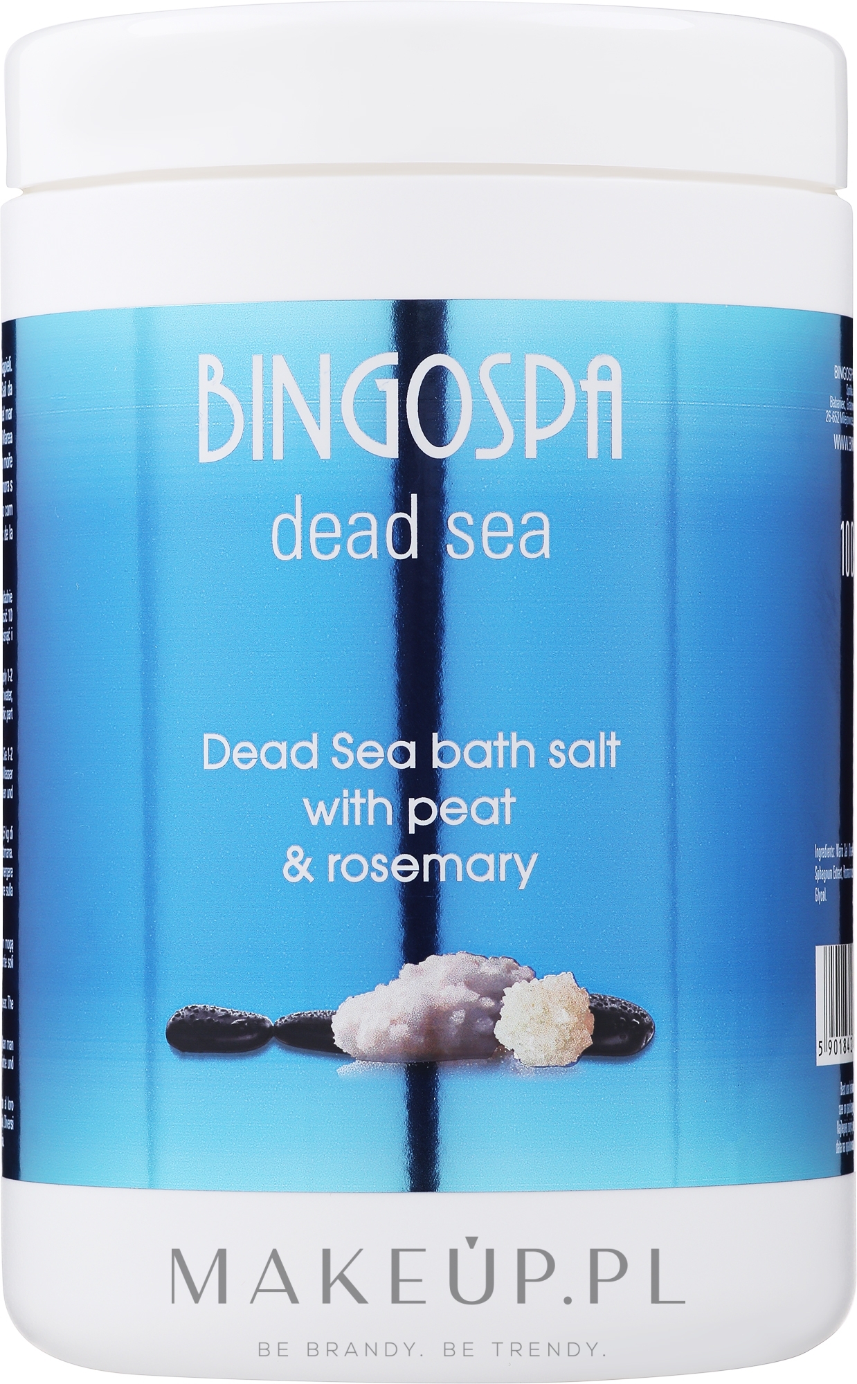 Sól z Morza Martwego z borowiną i rozmarynem - BingoSpa The Salt From The Dead Sea With Mud And Rosemary — Zdjęcie 1000 g