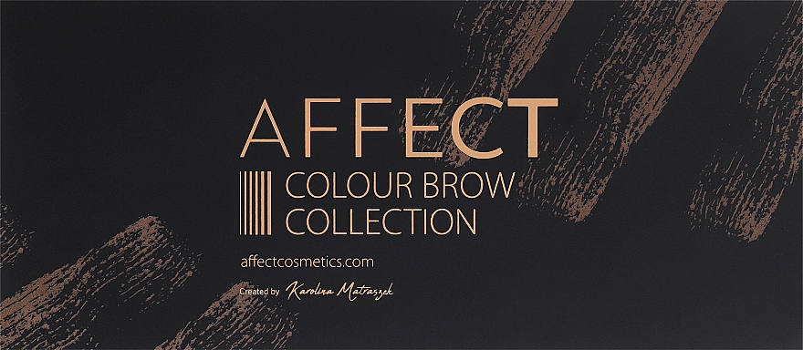 Paletka prasowanych cieni do brwi - Affect Cosmetics Color Brow Collection — Zdjęcie N2