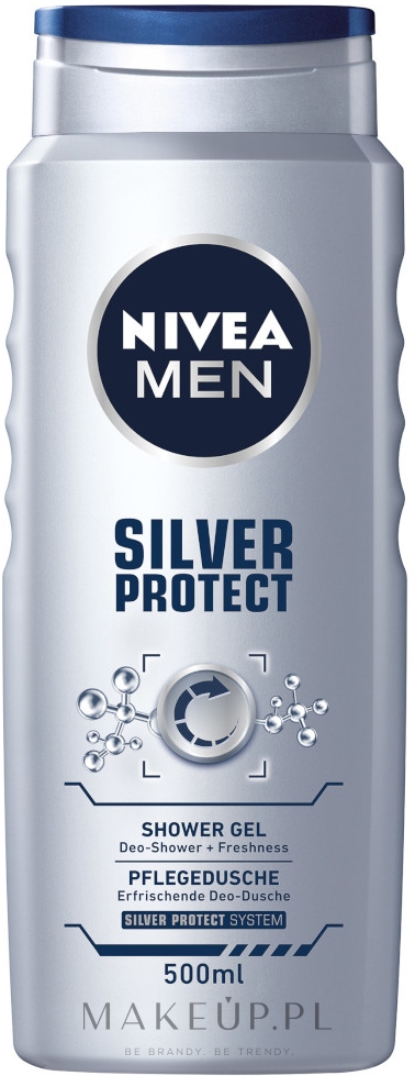 Ochronny żel pod prysznic dla mężczyzn - NIVEA MEN Silver Protect Shower Gel — Zdjęcie 500 ml