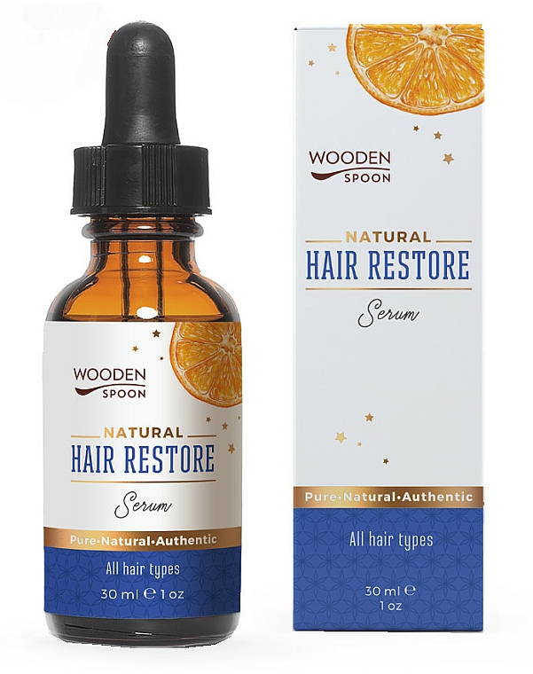 PRZECENA! Rewitalizujące serum do włosów - Wooden Spoon Hair Restore Serum* — фото N1