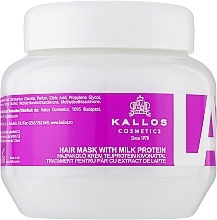 Kup Maska do włosów zniszczonych - Kallos Cosmetics Latte With Milk Protein Mask