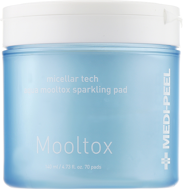 Płatki nawilżająco-oczyszczające do skóry twarzy - MEDIPEEL Aqua Mooltox Sparkling Pad — Zdjęcie N1