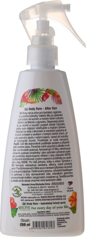 Spray do ciała po opalaniu - Bione Cosmetics Body Rain After Sun — Zdjęcie N2