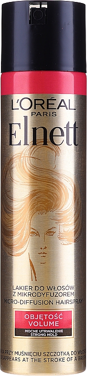Lakier zwiększający objętość włosów - L'Oreal Paris Elnett De Luxe Volume Hairspray Very Strong Hold — Zdjęcie N3