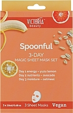 Zestaw masek w płachcie - Workaholic's Spoonful 3-Day Magic Sheet Mask Set — Zdjęcie N1