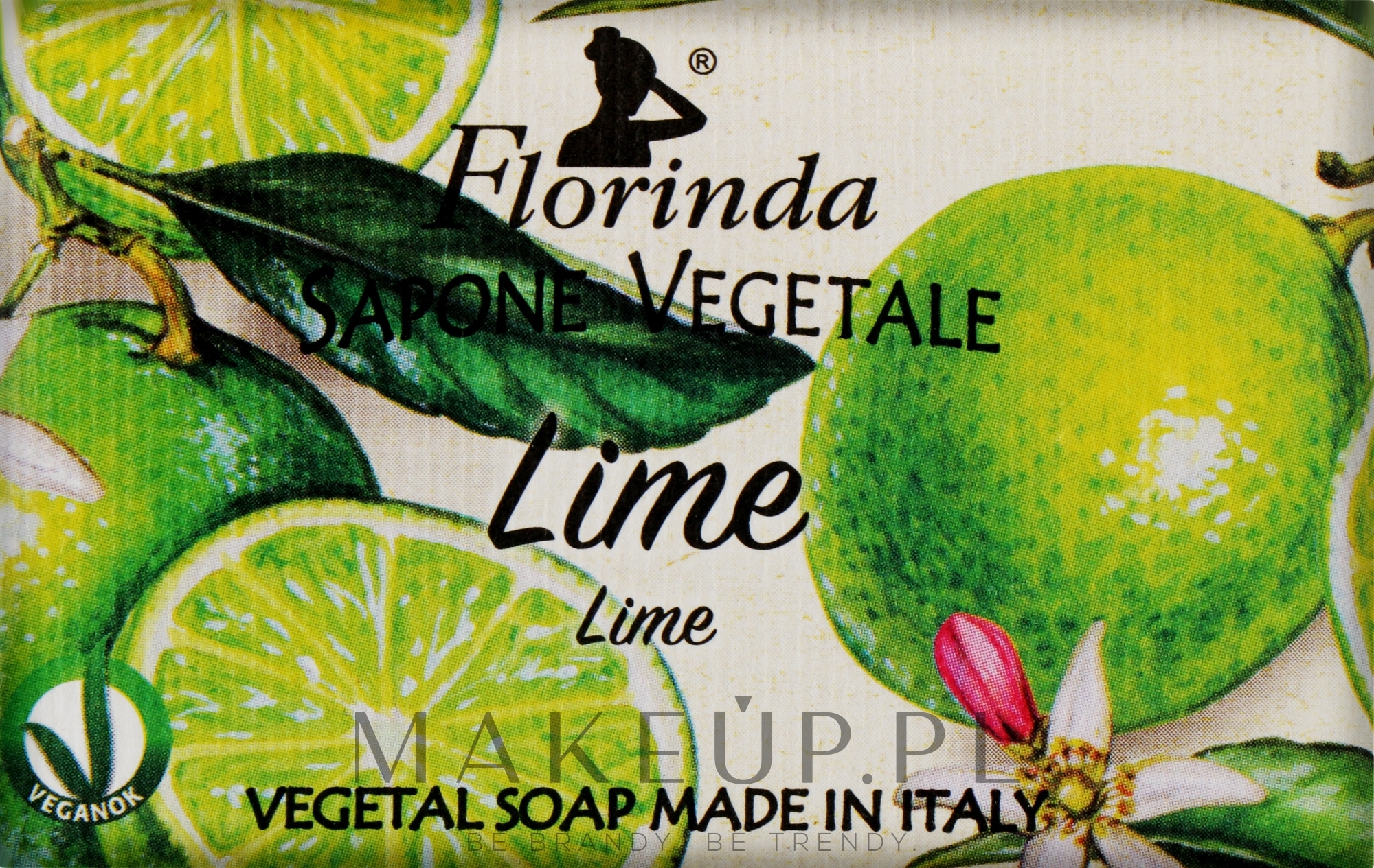 Mydło naturalne w kostce Limonka - Florinda Lime Natural Soap — Zdjęcie 100 g