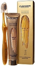 Kup Zestaw - Curaprox Curasept Gold Whitening Luxury (t/paste/75ml + toothbrush)