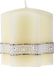 Kup Świeca parafinowa, 9x9 cm - Artman Candles Crystal Pearl Cream