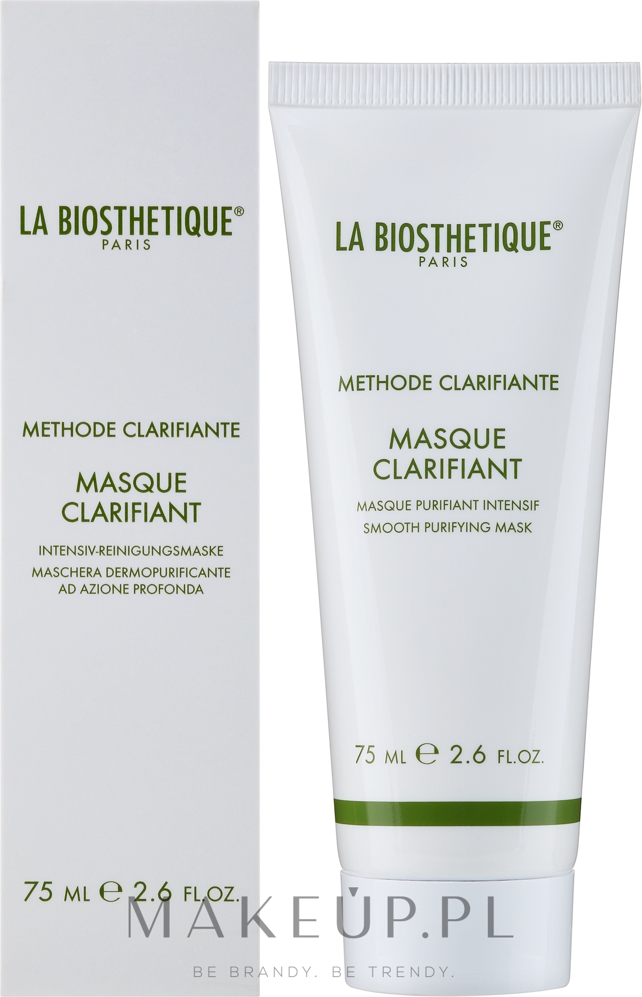 Oczyszczająca maska wygładzająca do twarzy - La Biosthetique Methode Clarifiante Masque Clarifant — Zdjęcie 75 ml