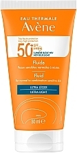 Kup Lekki krem-fluid przeciwsłoneczny do twarzy - Avene Soins Solaires Fluide SPF50+