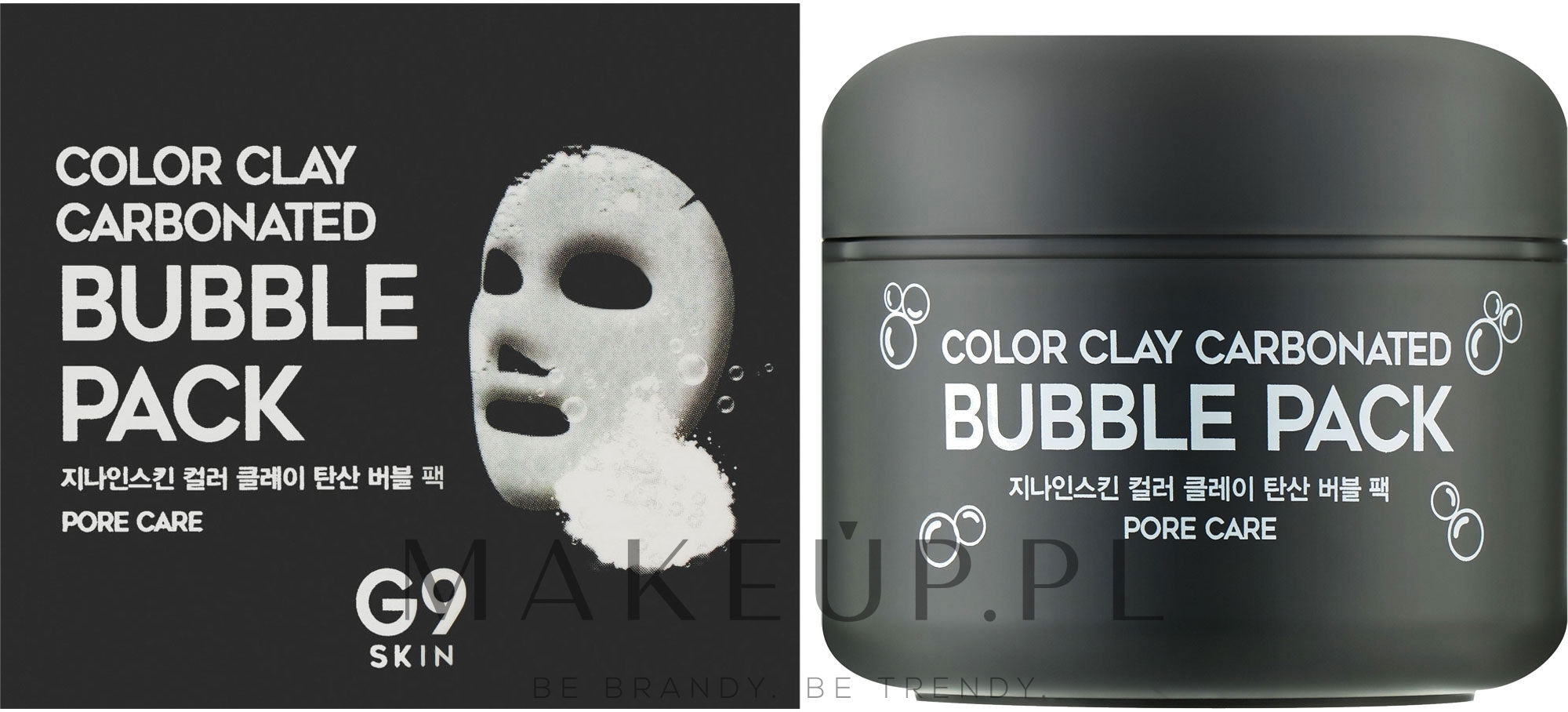 Bąbelkująca maseczka do twarzy z glinką - G9Skin Color Clay Carbonated Bubble Pack — Zdjęcie 100 ml