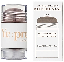 Maseczka w sztyfcie do twarzy - Yepre Chest-Nut Balancing Mud Stick Mask — Zdjęcie N1