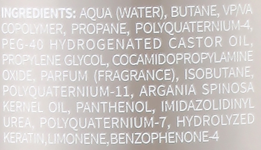 Restrukturyzujący mus do włosów - Nook Magic Arganoil Restructuring Fixing Mousse — Zdjęcie N3