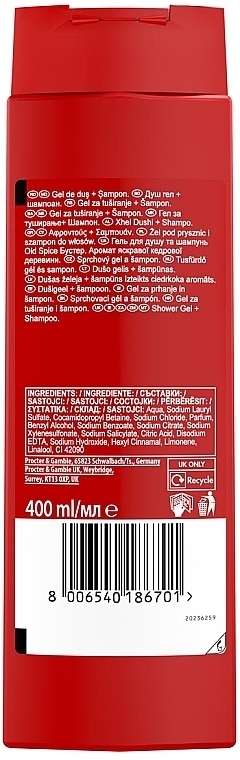 Szampon i żel pod prysznic 2 w 1 dla mężczyzn - Old Spice Booster Shower Gel + Shampoo — Zdjęcie N2