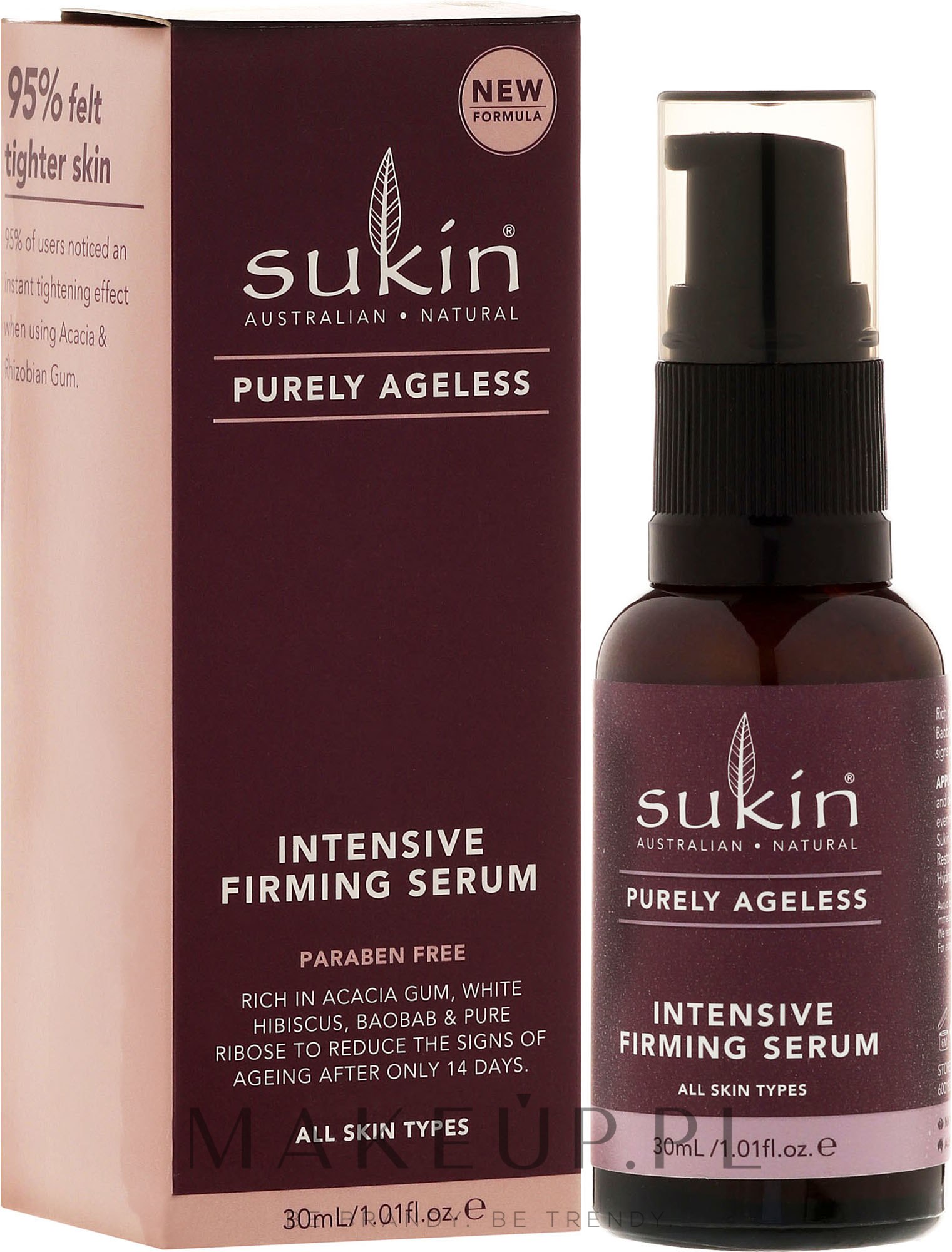 Intensywne serum ujędrniające do twarzy - Sukin Purely Ageless Firming Serum — Zdjęcie 30 ml