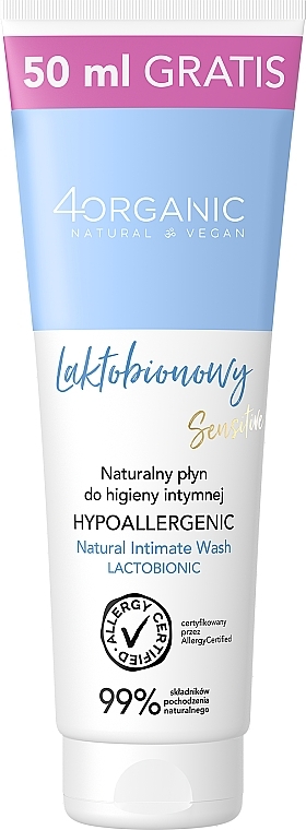 Naturalny żel do higieny intymnej - 4Organic Natural intimate Wash